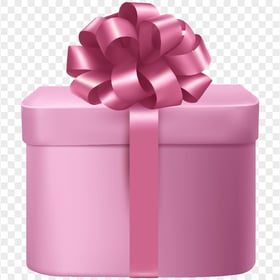 HD Pink Cute Realistic Gift Box Transparent PNG
