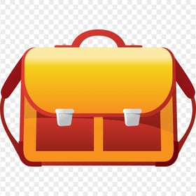 HD Cartoon Illustration School Bag Briefcase PNG