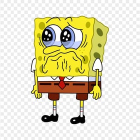 HD Spongebob Sad Crying Character Transparent PNG