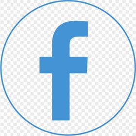 Round Circular Outline Fb Facebook Logo Icon