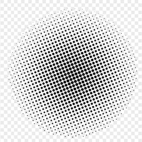 HD Black Halftone Circle PNG