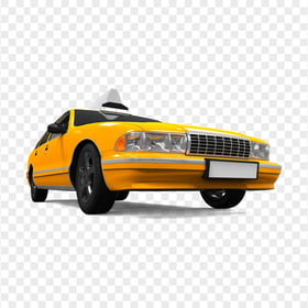 Yellow American Taxi Cab Vehicle HD PNG