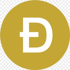 Simple Round Dogecoin Logo Icon PNG