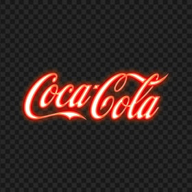 HD Red Neon Coca Cola Logo PNG