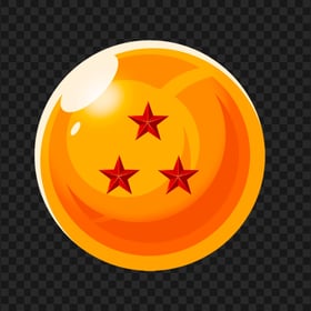 Dragon Ball Z DBZ Crystal Ball 3 Stars HD PNG