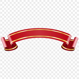 Red & Yellow Gold Graphic Ribbon Banner FREE PNG