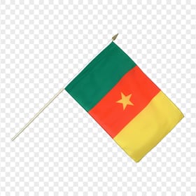HD Cameroon Paper Small Flag Pole PNG