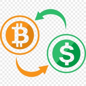 HD Bitcoin To USD Converter Icon PNG