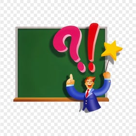 Clipart Teacher Question Marks PNG Image