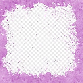 PNG Watercolor Purple Frame With Grunge