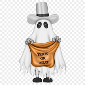 HD Halloween Illustration Ghost Trick or Treat PNG