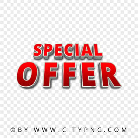 Special Offer Red Label Logo Sign HD PNG