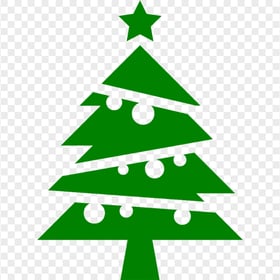 HD Green Christmas Tree Icon PNG