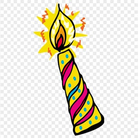 Cartoon Clipart Birthday Christmas Candle