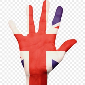 Hand United Kingdom Uk Flag HD PNG