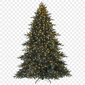 HD Balsam Hill Christmas Tree With Light PNG