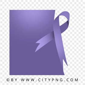 HD Design Of Stomach Cancer Template With Ribbon PNG