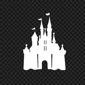 Mickey Mouse Castle White Silhouette
