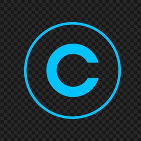 Copyright Blue Logo Icon PNG Image