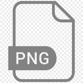 HD PNG File Gray Outline Icon