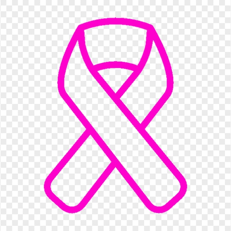 Pink Awareness Breast Cancer Ribbon Icon Transparent PNG