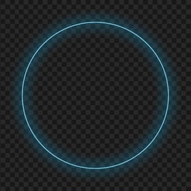 HD Blue Circle Glowing Transparent PNG