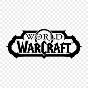 World of Warcraft Black Logo PNG Image