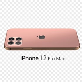 Rose Gold iPhone 12 Pro Max Side Back View