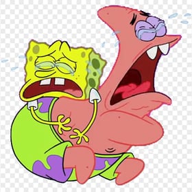 HD Spongebob And Patrick Crying Characters Transparent PNG