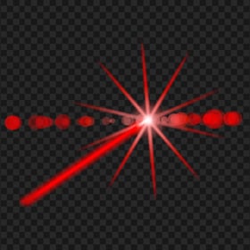 HD Red Laser Lens Flare Light Effect PNG