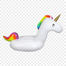 HD Inflatable Unicorn Buoy Ring Pool PNG