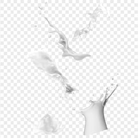 HD Milk Cream Yogurt  White Liquid Splash Transparent PNG
