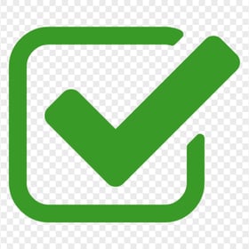 FREE Green Check Mark In Box Icon PNG