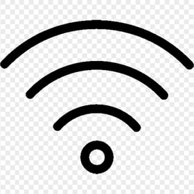 Wi-Fi Wireless Wifi Black Logo Icon Download PNG
