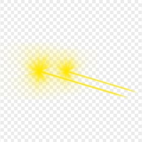 HD Side View Yellow Eyes Laser Effect PNG