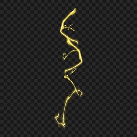 HD Yellow Electricity Thunder Lighting PNG