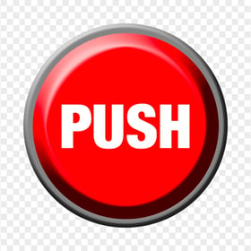 HD Push Red Button Big Dome Transparent PNG