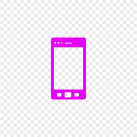 HD Purple Mobile Icon Transparent PNG