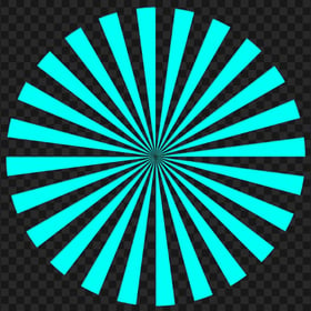 HD Abstract Light Blue Rays Sunburst Circle Transparent PNG