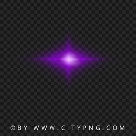 Purple Lens Flares Star Glowing Effect PNG Image
