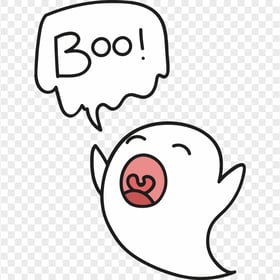 PNG Cute Boo Ghost Crying Cartoon