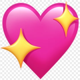 Sparkling Heart Love Pink Emoji Romantic