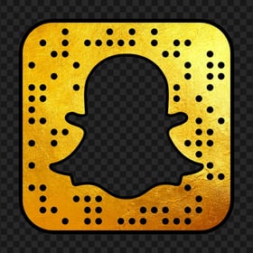 HD Snapchat Golden Gold App Code Logo Icon PNG Image