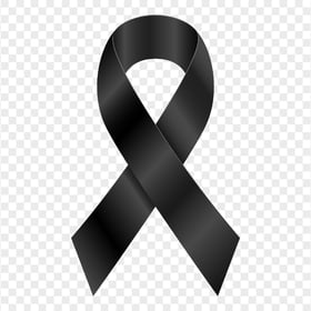 Download Black Awareness Ribbon Illustration PNG