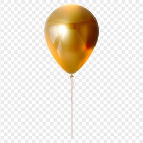 HD Golden Gold Balloon Fly PNG