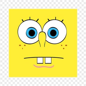 HD Spongebob Square Face Wondering Cartoon Character PNG