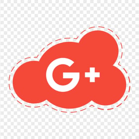 Google G Plus Red Cloud Icon