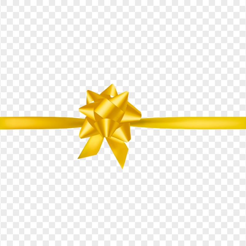 Golden Gold Ribbon Bow Gifts Decoration PNG Image