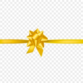 Golden Gold Ribbon Bow Gifts Decoration PNG Image