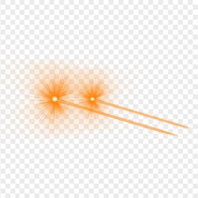 Orange Eyes Laser Flare Effect Side View PNG